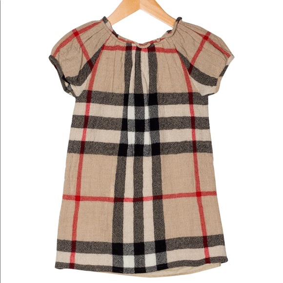 SOLD - NWT Burberry Girls House-Check Dress - Picture 2 of 13